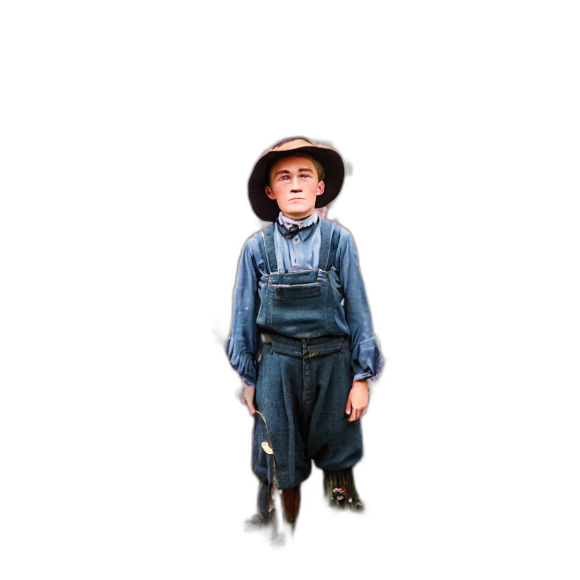 hat, staff, robot, animal transparent PNG cut-out