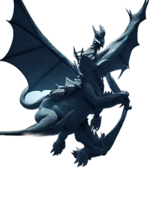 dragon, creature, animal, staff transparent PNG cut-out