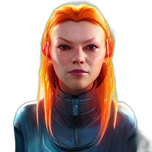 face, staff, jacket, robot transparent PNG cut-out