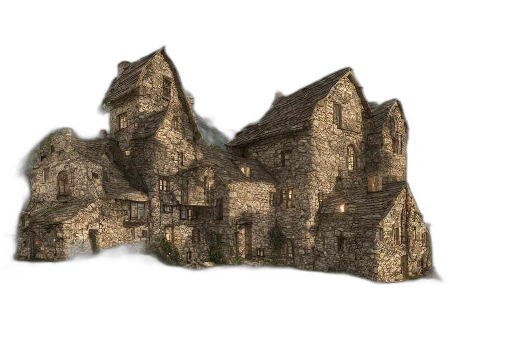 building, 3d render, concept art, fantasy art transparent PNG cut-out