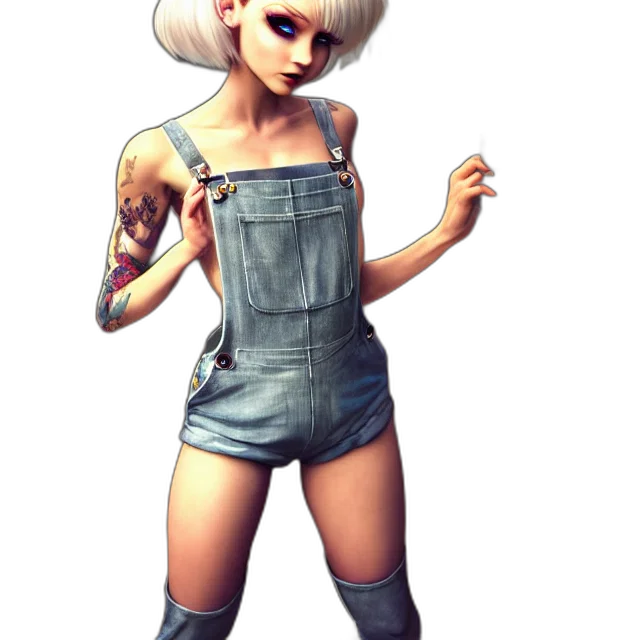 dress, robot, staff, hat transparent PNG cut-out