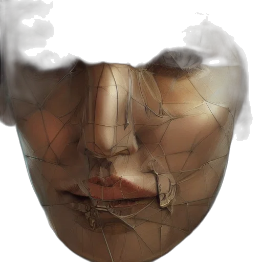 mask, face, crown, robot transparent PNG cut-out