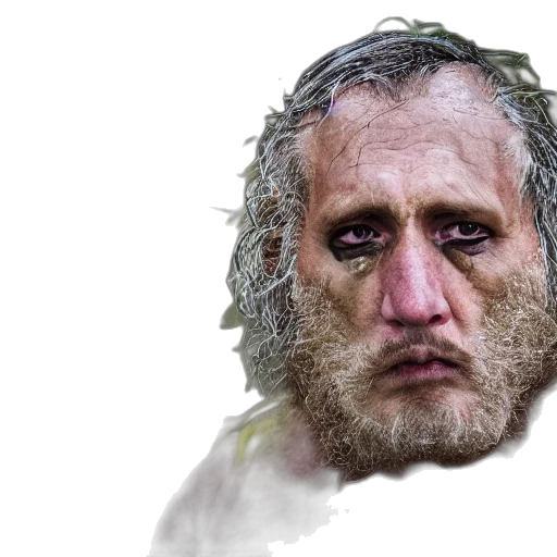 face, mask, creature, hair transparent PNG cut-out
