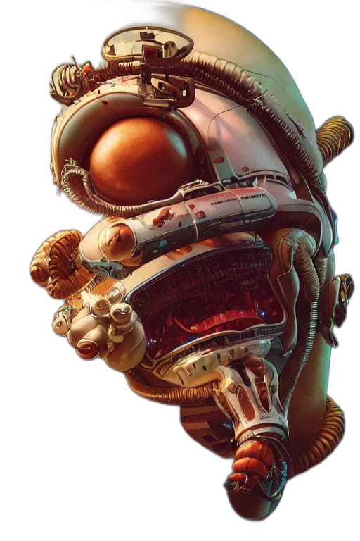 robot, mask, face, creature transparent PNG cut-out