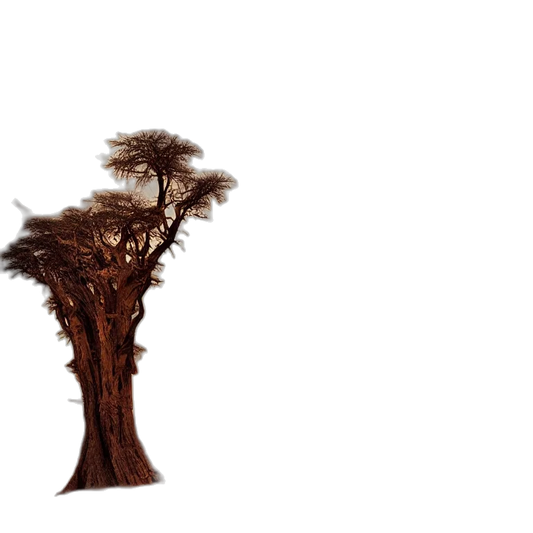 tree, hair, crown, staff transparent PNG cut-out