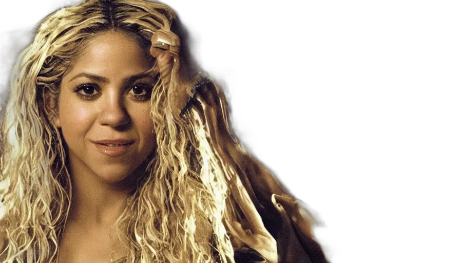 hair, photorealistic, singer, shakira transparent PNG cut-out