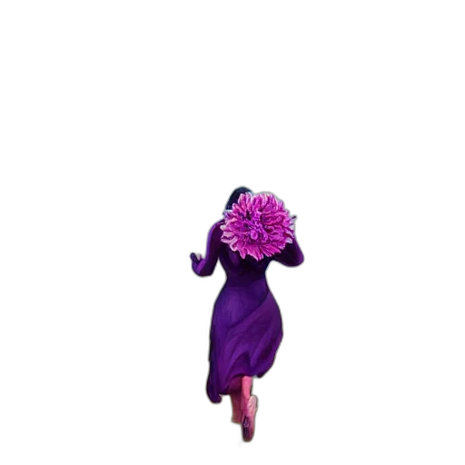 flower, dress, umbrella, hat transparent PNG cut-out