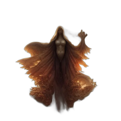 hair, dress, creature, crown transparent PNG cut-out