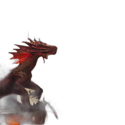 dragon, creature, animal, sword transparent PNG cut-out