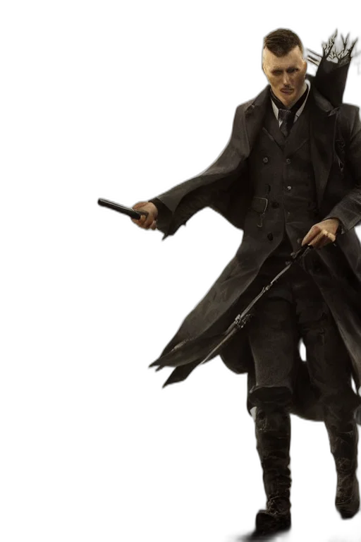 staff, jacket, weapon, concept art transparent PNG cut-out