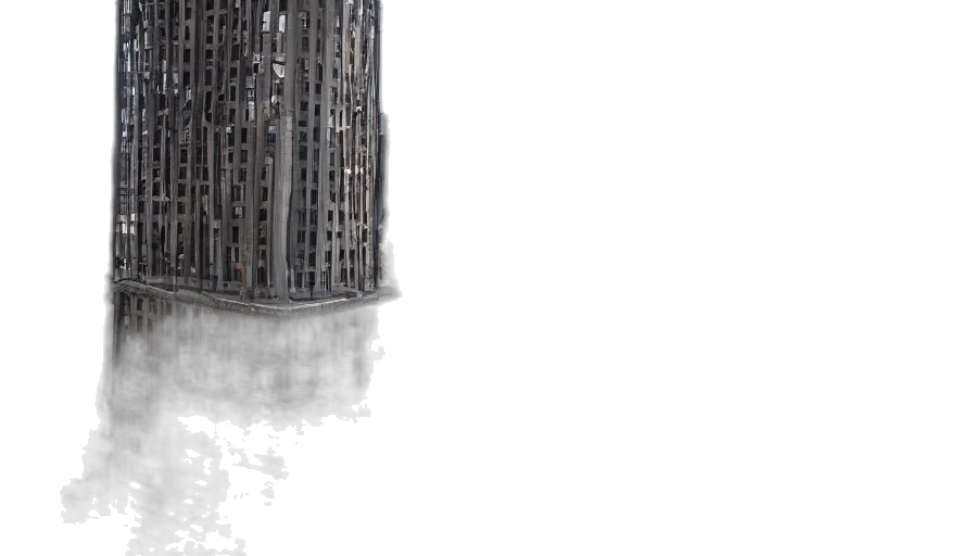 building, robot, bottle, umbrella transparent PNG cut-out