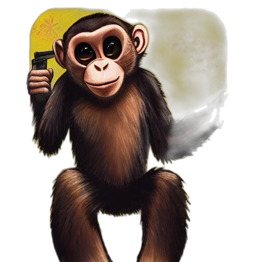 animal, staff, concept art, photorealistic transparent PNG cut-out