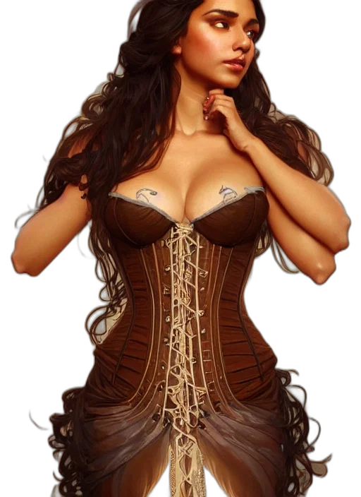 dress, crown, fantasy art, photorealistic transparent PNG cut-out