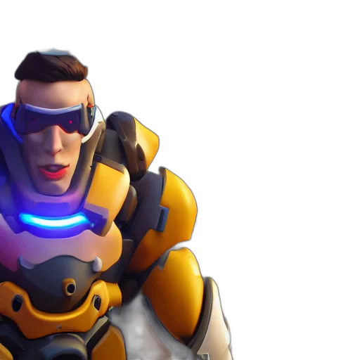 robot, weapon, jacket, face transparent PNG cut-out