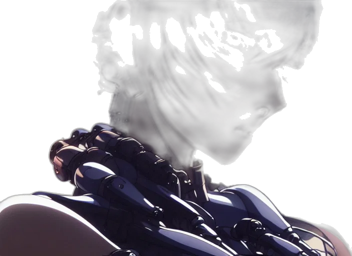 hair, robot, mask, face transparent PNG cut-out