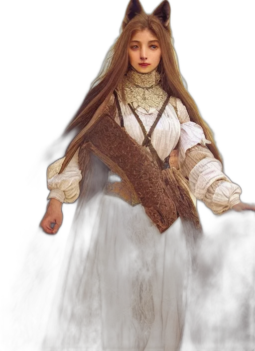 dress, fantasy art, concept art, photorealistic transparent PNG cut-out
