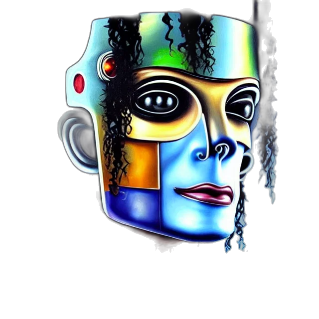 robot, mask, face, cyberpunk transparent PNG cut-out