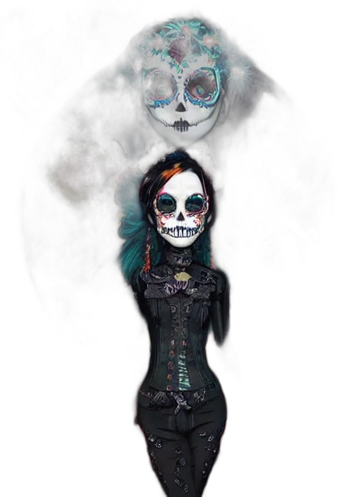 mask, dress, jewelry, face transparent PNG cut-out