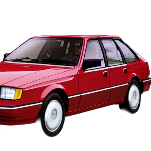car, photorealistic, 3d render, vaporwave transparent PNG cut-out