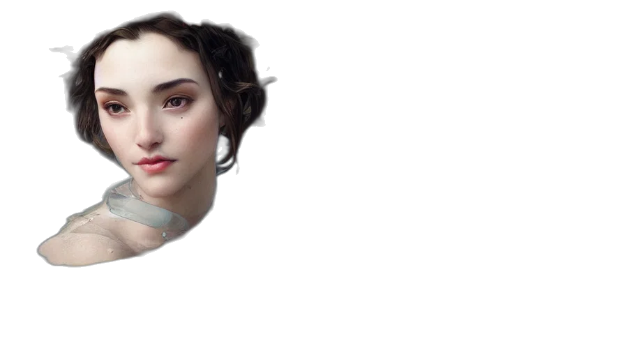 face, crown, jewelry, dress transparent PNG cut-out