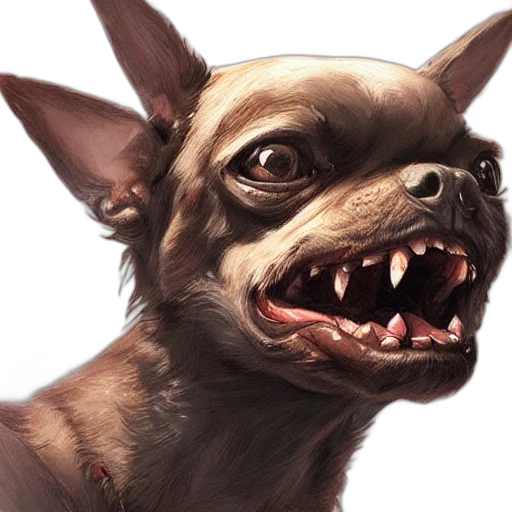 creature, animal, face, staff transparent PNG cut-out