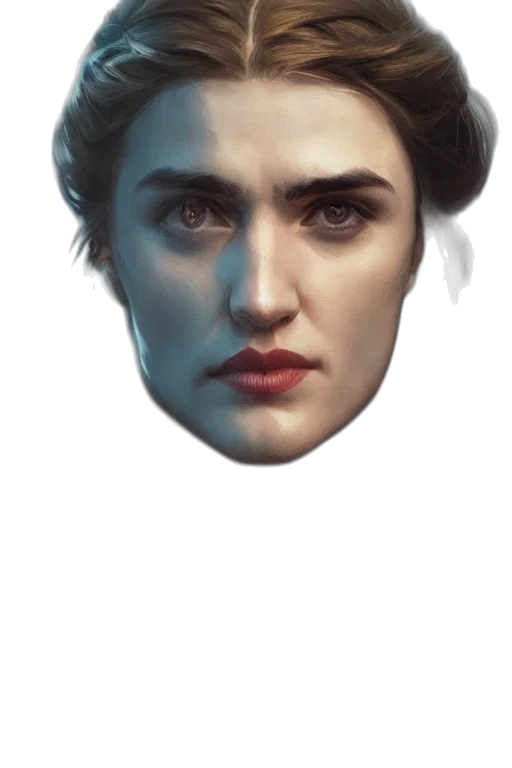 face, mask, crown, hair transparent PNG cut-out