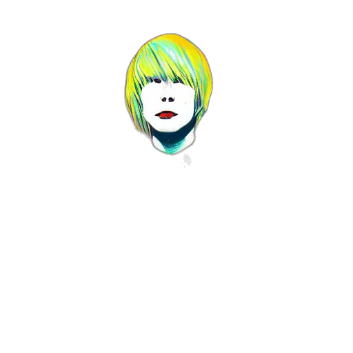 face, hair, creature, staff transparent PNG cut-out