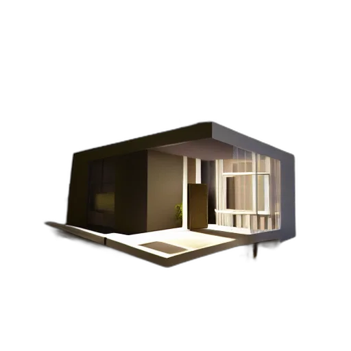 furniture, building, 3d render, concept art transparent PNG cut-out