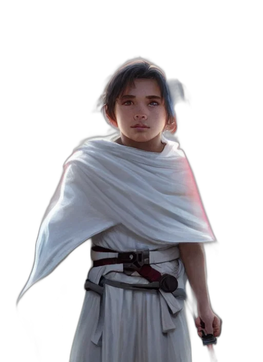 face, staff, dress, sword transparent PNG cut-out
