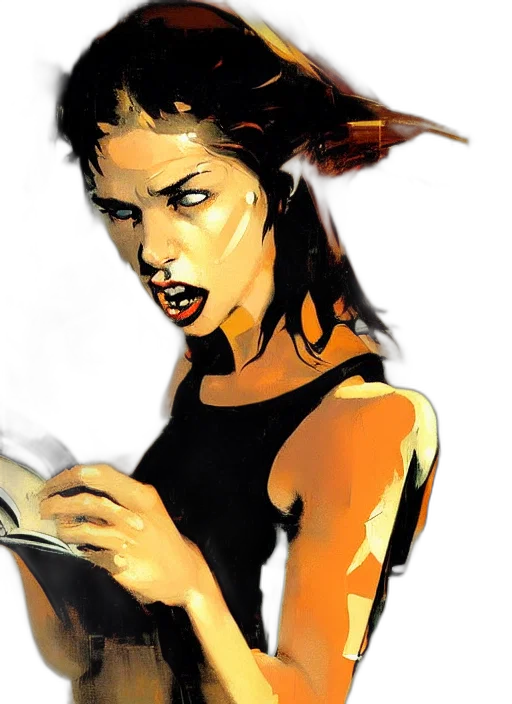 comic book art, concept art, fantasy art, cartoon transparent PNG cut-out