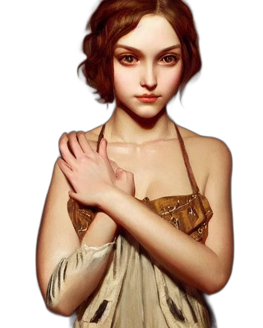 dress, jewelry, crown, staff transparent PNG cut-out