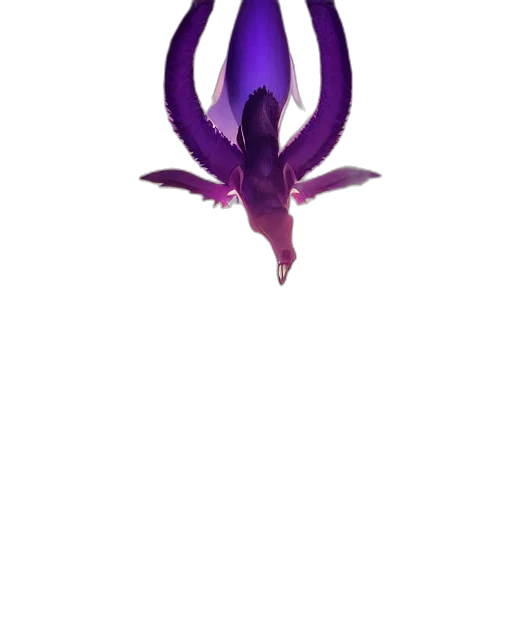 flower, dragon, crown, creature transparent PNG cut-out