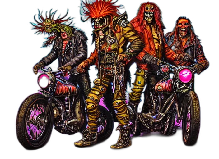 concept art, comic book art, cyberpunk, fantasy art transparent PNG cut-out