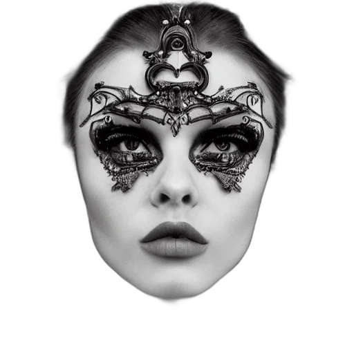 mask, face, crown, jewelry transparent PNG cut-out