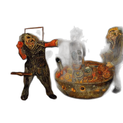 mask, concept art, fantasy art, 3d render transparent PNG cut-out