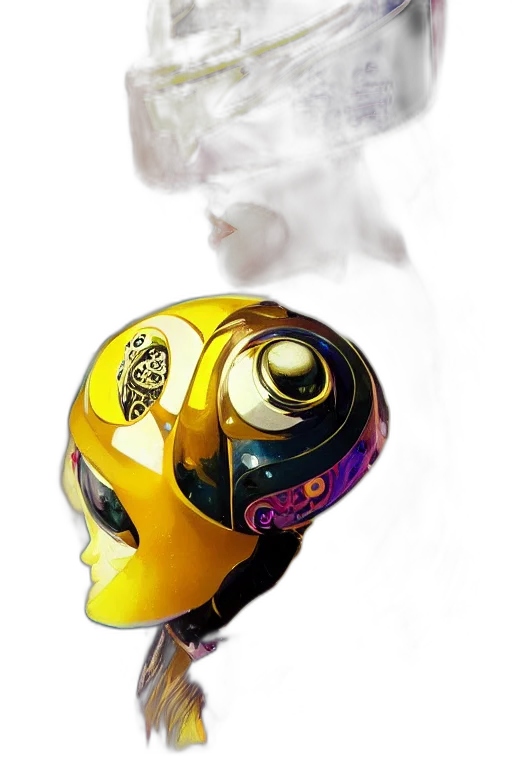 mask, robot, face, staff transparent PNG cut-out