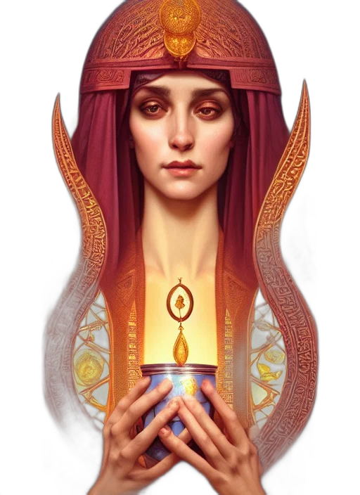 jewelry, crown, sword, face transparent PNG cut-out