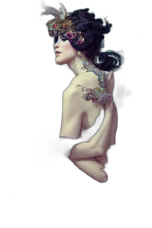 jewelry, crown, dress, creature transparent PNG cut-out