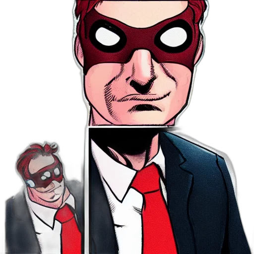mask, face, comic book art, concept art transparent PNG cut-out