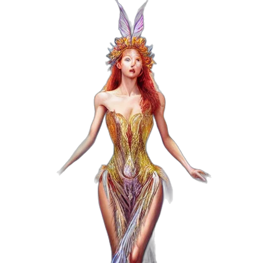 dress, fantasy art, concept art, pixel art transparent PNG cut-out