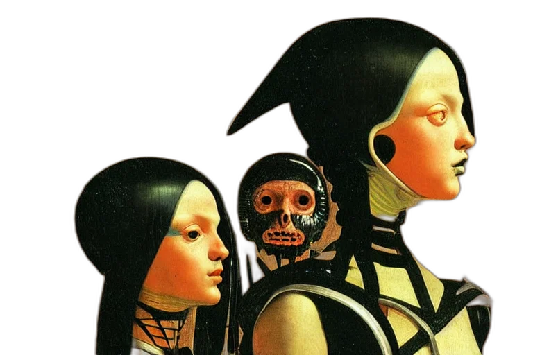 mask, robot, face, concept art transparent PNG cut-out