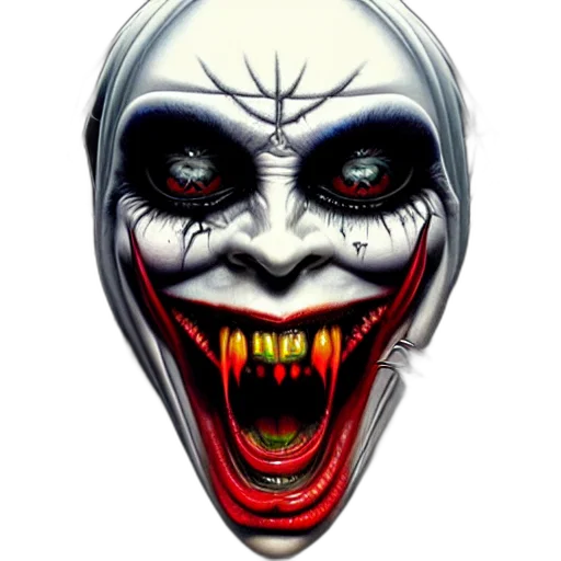 face, mask, creature, concept art transparent PNG cut-out