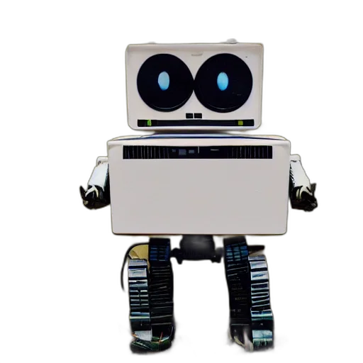 robot, staff, 3d render, concept art transparent PNG cut-out