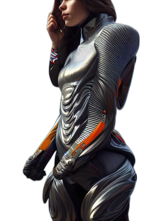 robot, jacket, mask, weapon transparent PNG cut-out