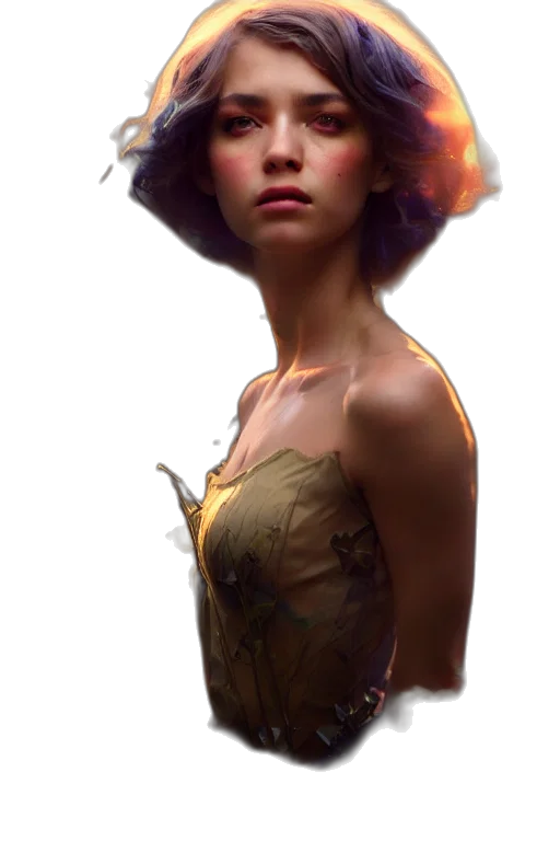 dress, crown, face, hat transparent PNG cut-out