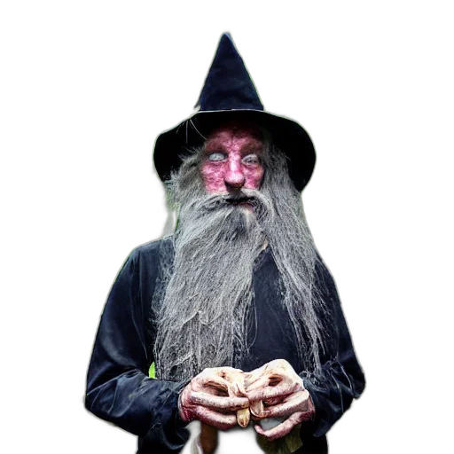staff, hat, mask, creature transparent PNG cut-out