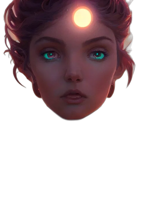 face, mask, creature, crown transparent PNG cut-out