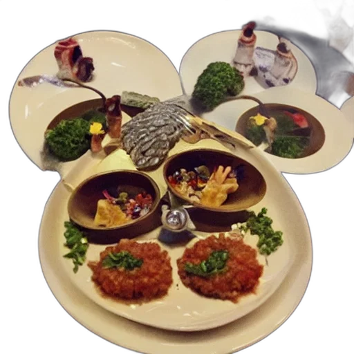 food, 3d render, outer space, fancy transparent PNG cut-out