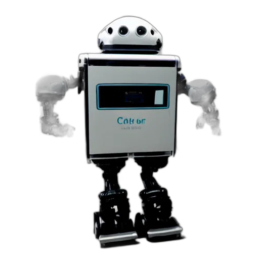 robot, 3d render, concept art, pixel art transparent PNG cut-out