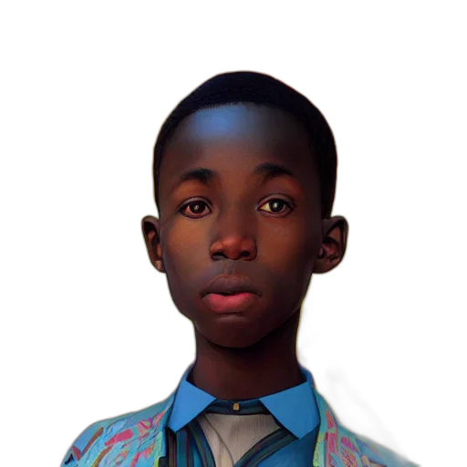 face, jacket, staff, robot transparent PNG cut-out